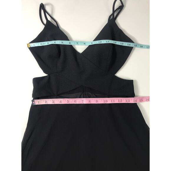 Dress The Population Women's M Abigail Cut Out Black Dress Sophisticated Formal - Picture 9 of 10